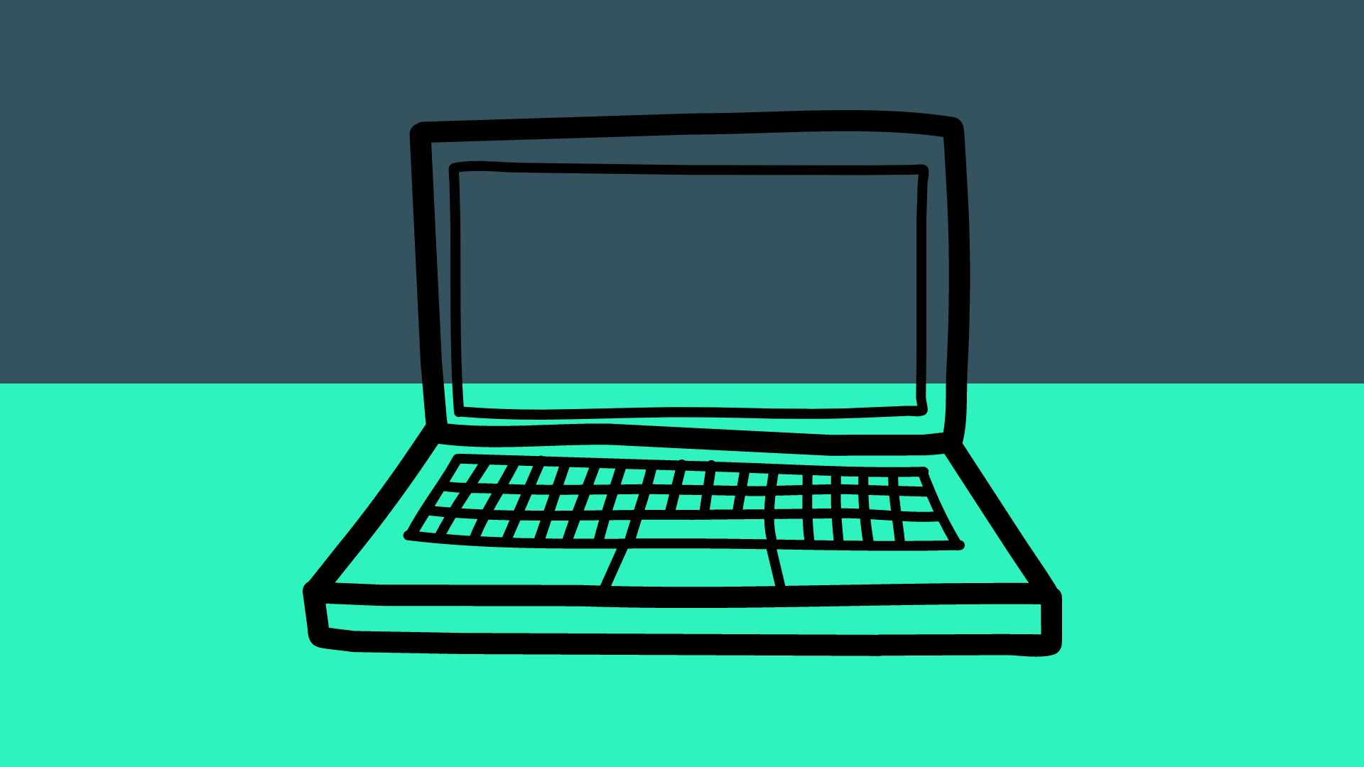 Graphic of laptop for setting up blog website for side hustle