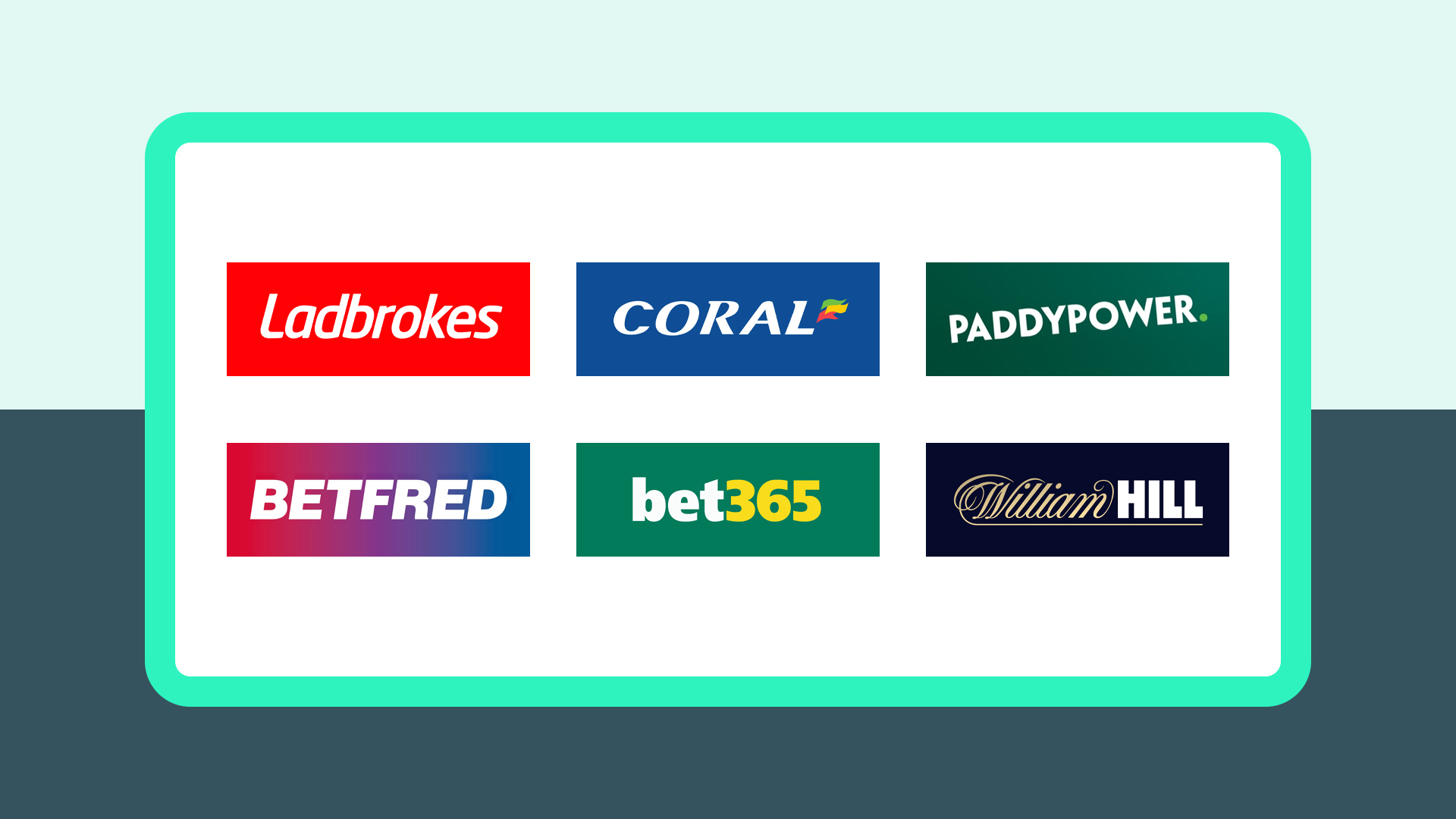 A selection of UK bookmaker logos