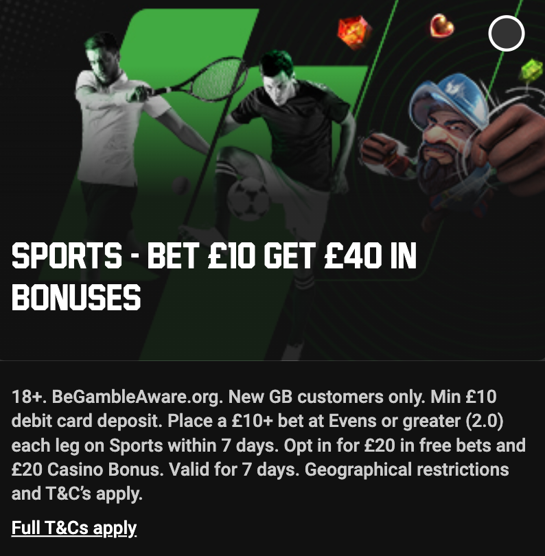 Unibet Sports Welcome Offer Visual